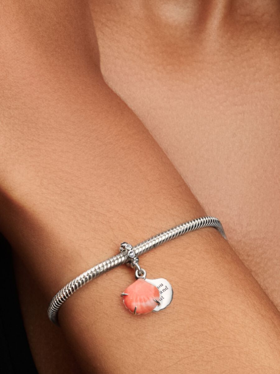 Shell Double Dangle Charm