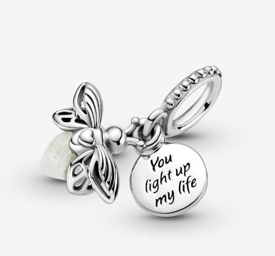 Glow-in-the-dark Firefly Dangle Charm