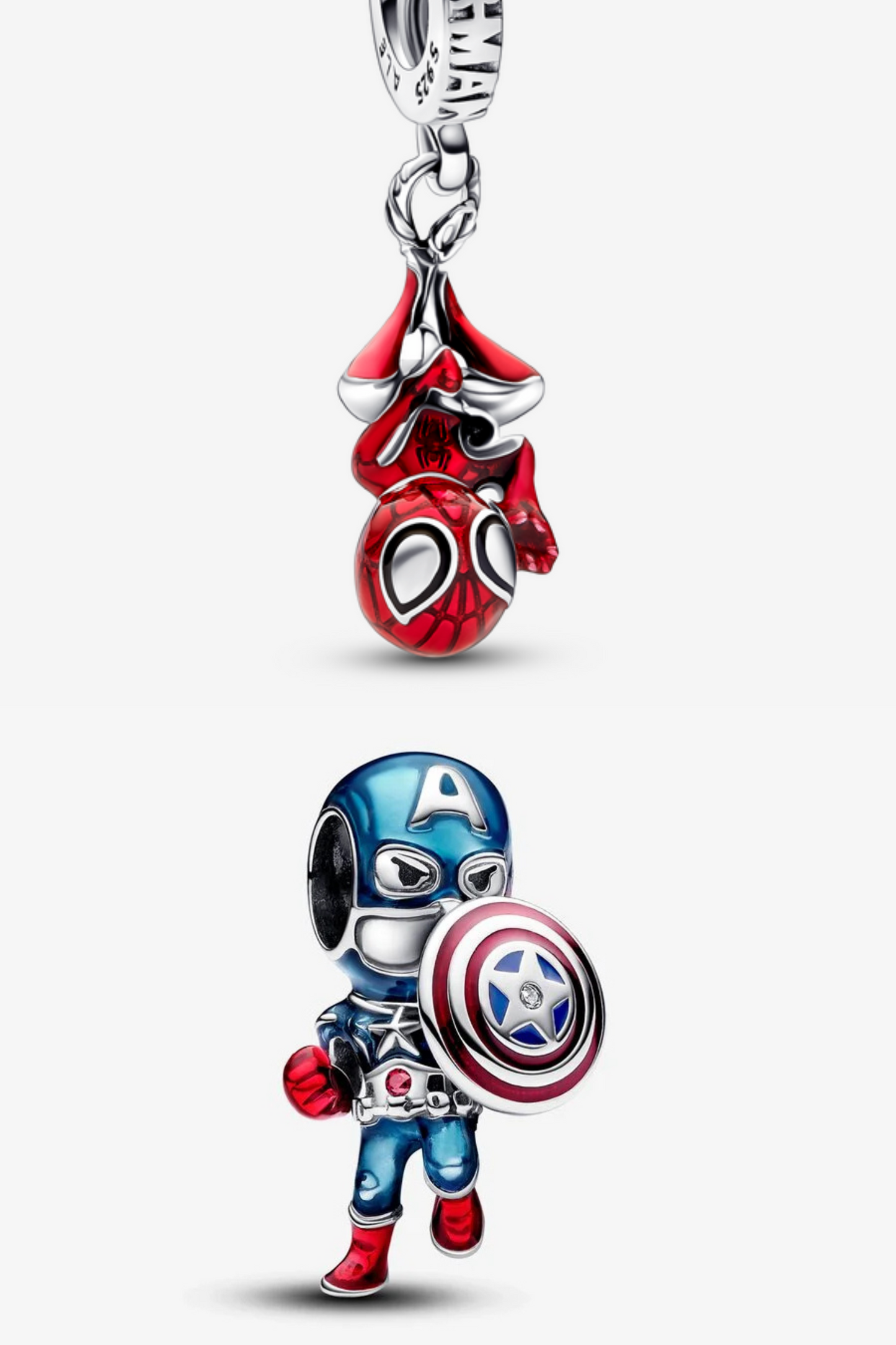Hanging Spider-Man Dangle Chаrm + Captain America