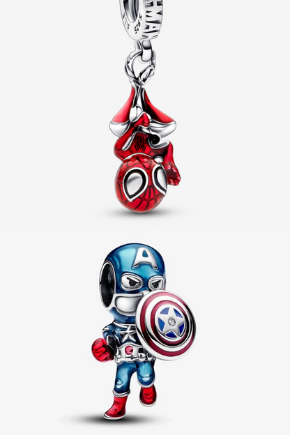 Hanging Spider-Man Dangle Chаrm + Captain America