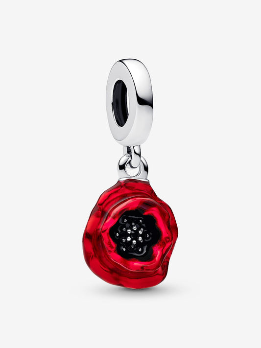 Red Flower Charm